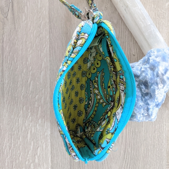 Vera Bradley Retired Peacock Wristlet Purse - Picture 6 of 7